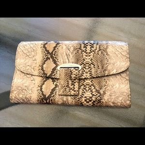 Vintage faux snake skin jewelry case